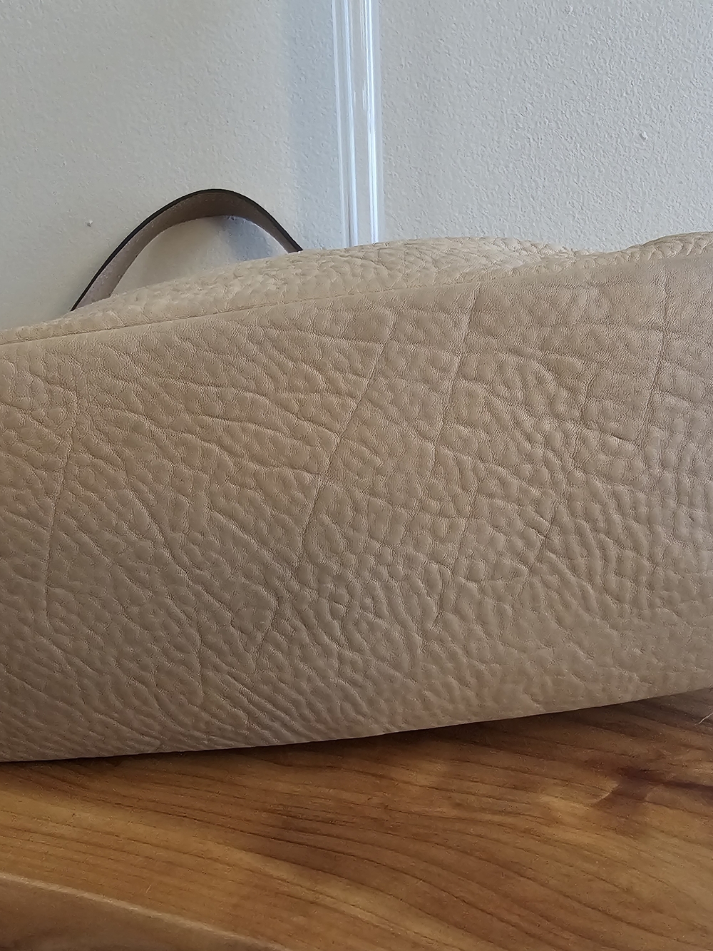Coach Pebbled Leather Shoulder Bag in Beige - Picture 8 of 8